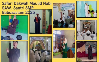 Tim Dai dan Daiyah SMP Babussalam Pekanbaru Terjun dalam Safari Dakwah Maulid Nabi