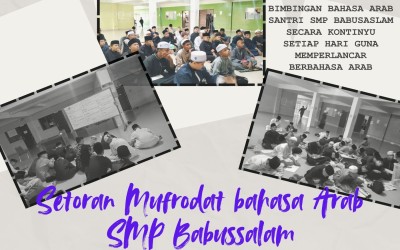 Santri SMP Babussalam Dibina Secara Kontinyu dalam Berbahasa Arab