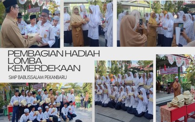 Meriah! SMP Babussalam Gelar Pembagian Hadiah Lomba Kemerdekaan