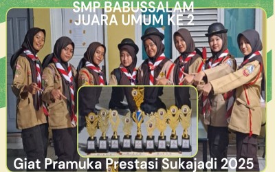 SMP Babussalam Pekanbaru Kembali Borong Juara pada Giat Pramuka Berprestasi Sukajadi 2025