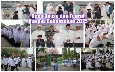 Serah Terima Santri dan wali santri dalam Open House dan Ta'aruf Ponpes Babussalam